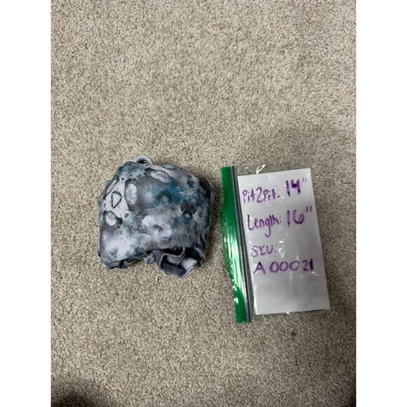 Lululemon Align Tank Top Womens Size 8 Grey & Blue Watercolor Cropped Workout - Picture 11 of 12